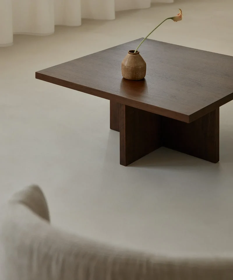 Mesa de Centro Cuadrada en Madera Nara (80x80 cm)