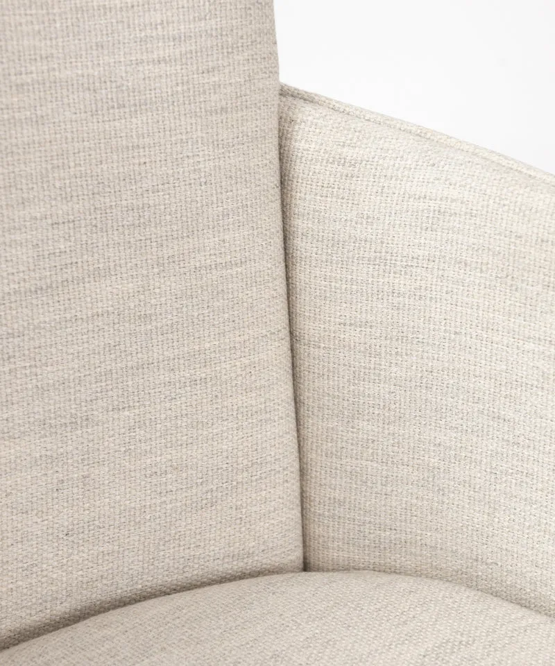 Silla de Escritorio de Madera y Tapizada Ajustable Maddie