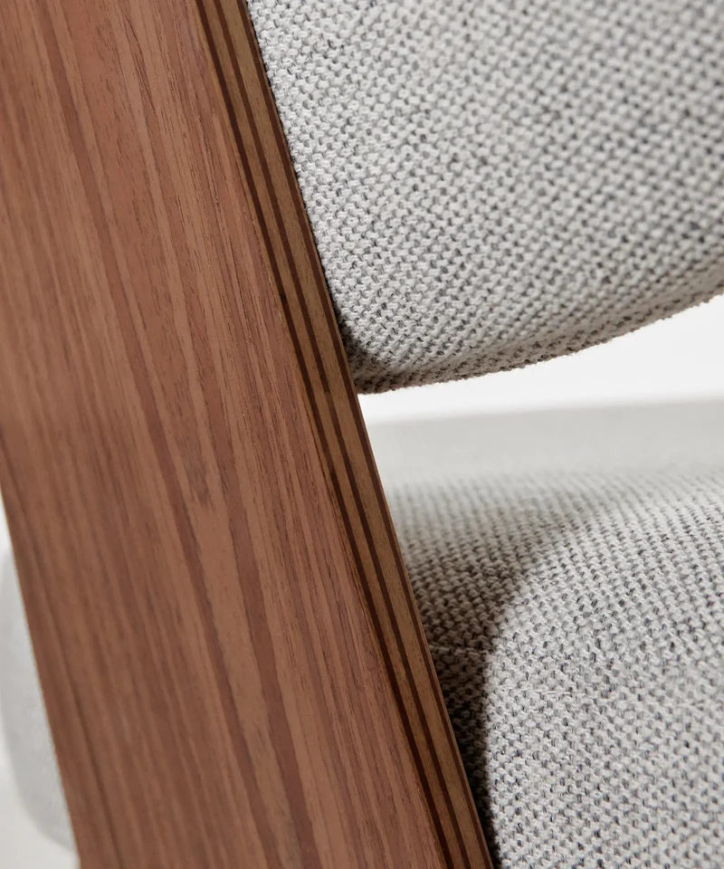 Silla de Escritorio de Tela y Madera Lexa