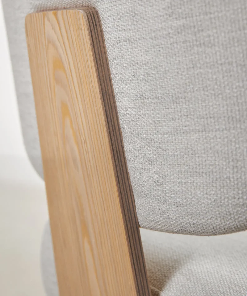 Silla de Escritorio de Tela y Madera Lexa