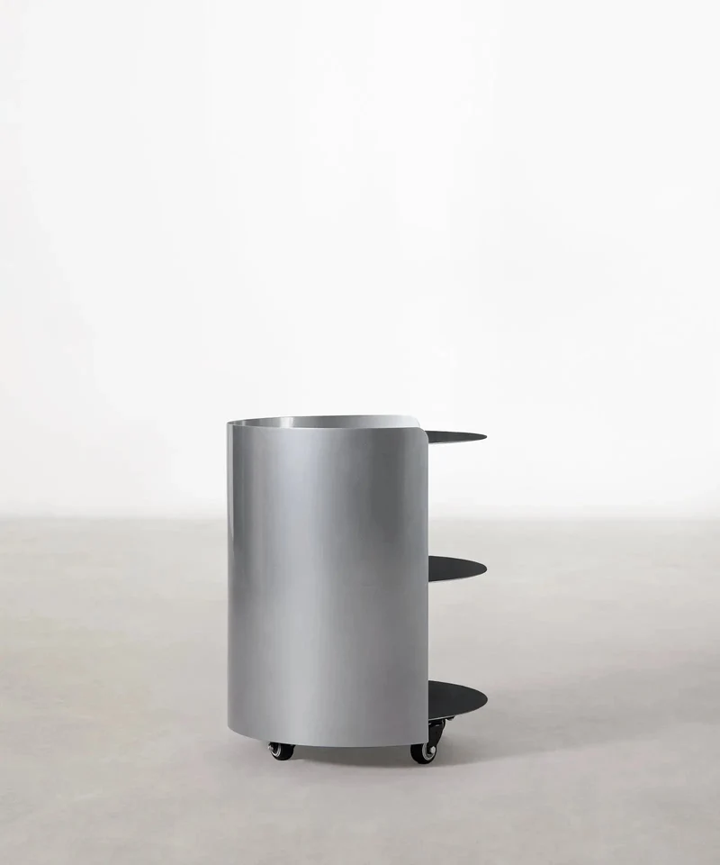 Mesita auxiliar de metal Rilo (37x46 cm)