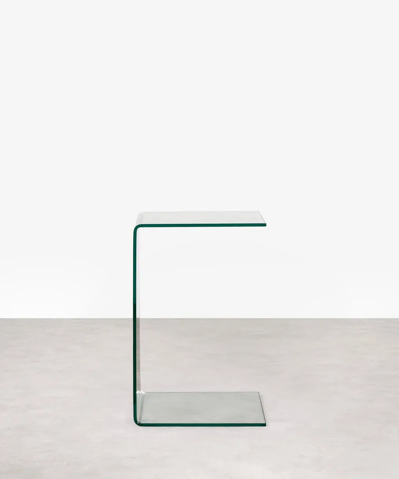 Mesa Auxiliar de Cristal Templado Tossa