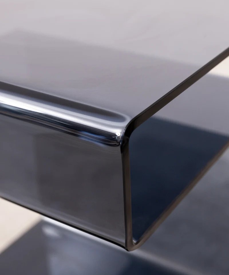 Mesa Auxiliar de Cristal Templado Saura