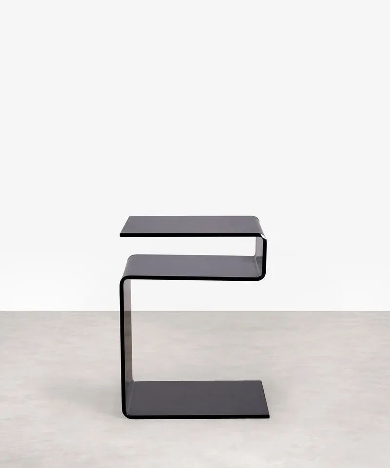 Mesa Auxiliar de Cristal Templado Saura