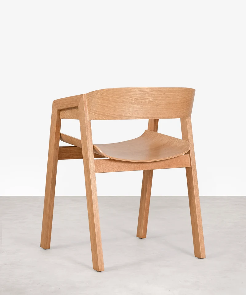 Silla de comedor en Madera con Reposabrazos Bella