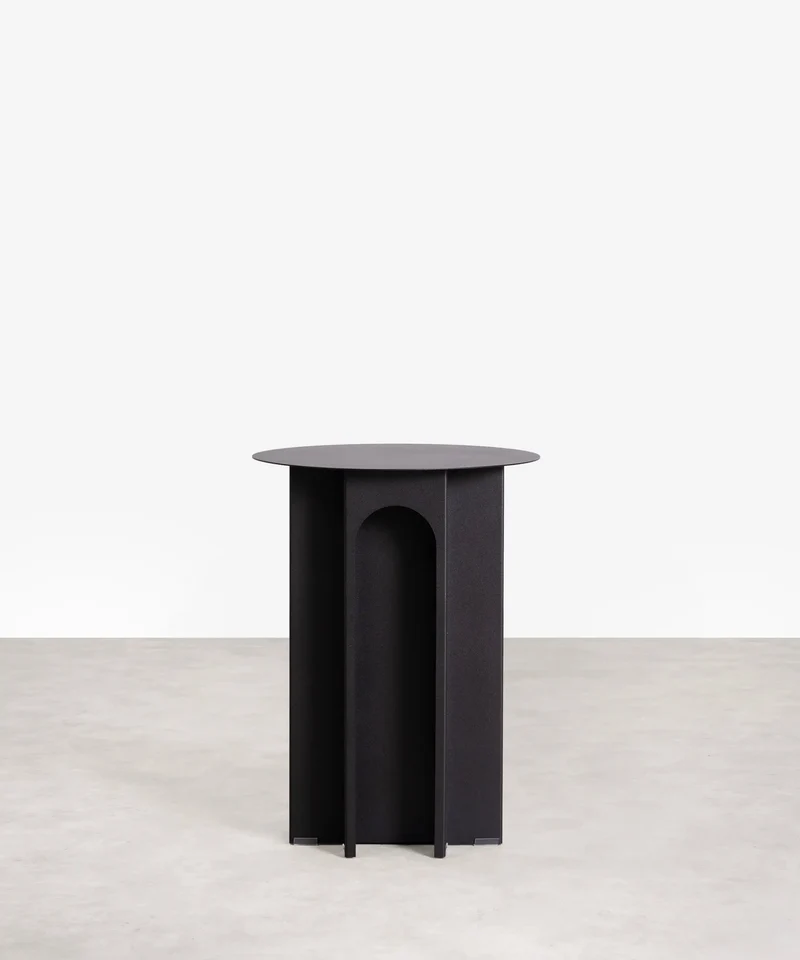 Mesita auxiliar de metal Pisa (38.5x50 cm)