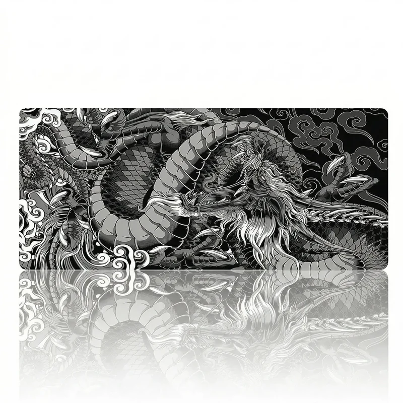 Tapis de souris Dragon Onyx | Tissu Micro-texturé - Format XXL - Précision & Glisse