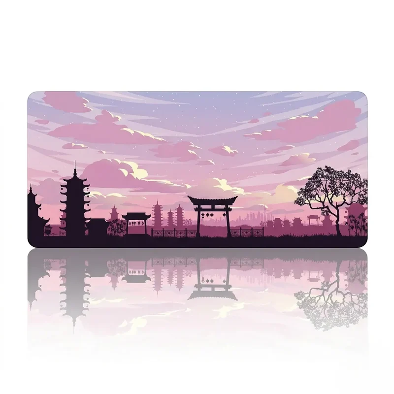 Tapis de Souris Orient Skyline | Tissu Haute Densité - XXL - Précision & Glisse