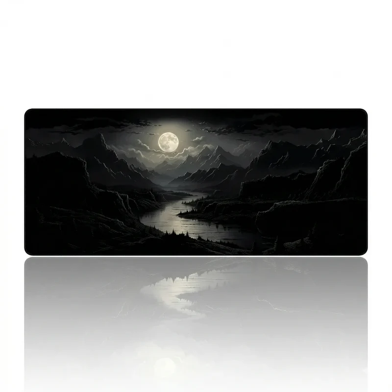 Tapis de souris Lunar Abyss | Micro-tissage HD - XXL - Précision & Glisse