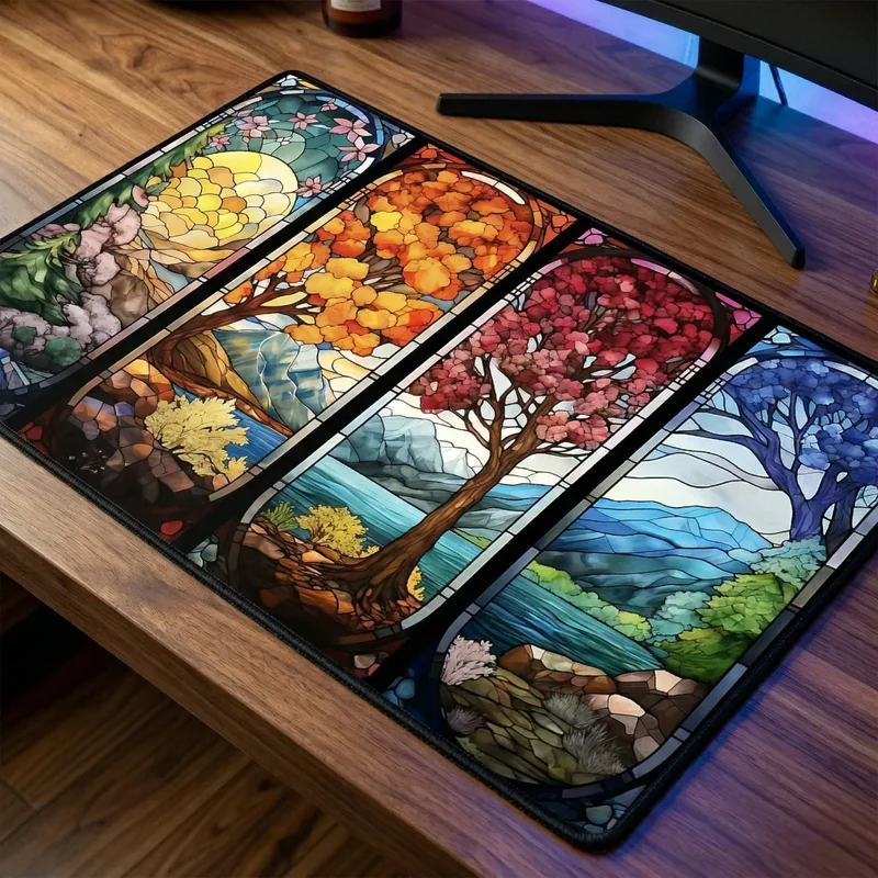 Tapis de souris Aethelgard Mosaic | Micro-Textile HD - XXL - Précision & Esthétique