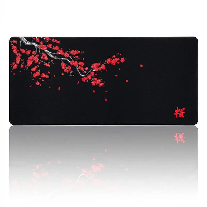 Tapis de souris Sakura Midnight | Tissu Micro-tissé - XXL - Précision & Immersion