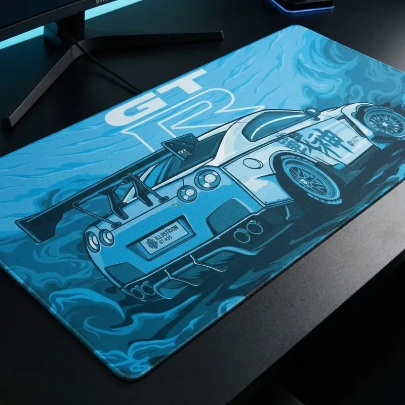 Tapis de souris Apex Skyline GT-R | Tissu Micro-texturé - XXL -Précision & Glisse