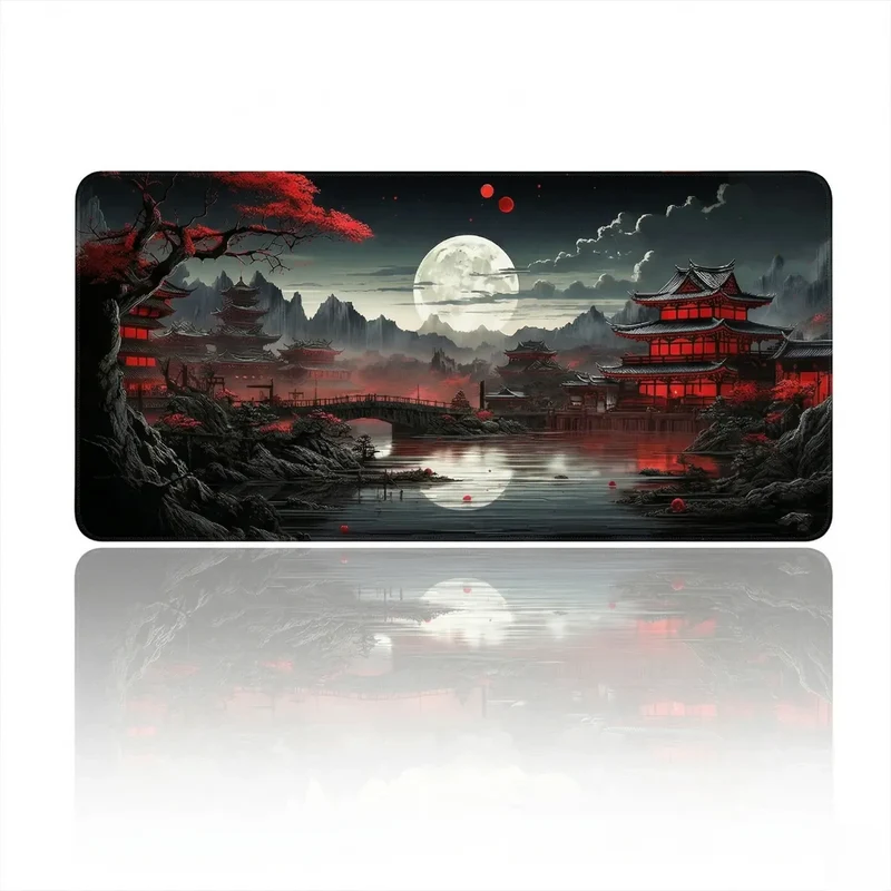Tapis de souris Ronin Red | Tissu Micro-texturé - XXL - Précision & Glisse
