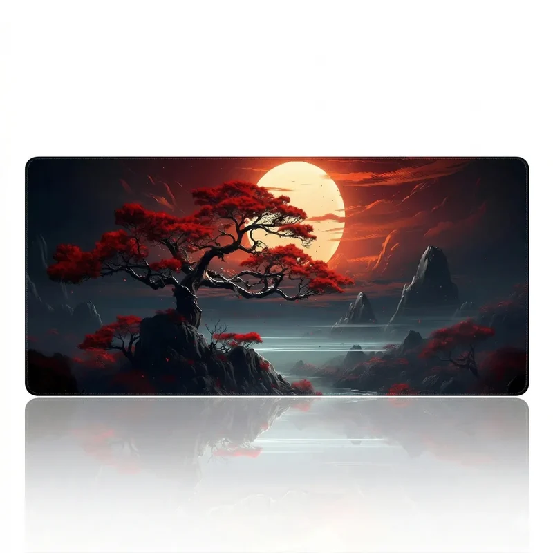 Tapis de Souris Crimson Bonsai | Revêtement Micro-texturé - XXL - Précision & Glisse