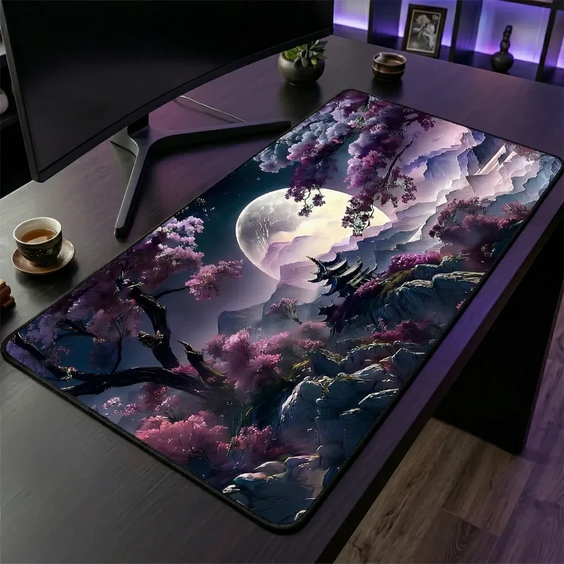 Tapis de souris Tsuki Eclipse | Micro-textile Haute Densité - XXL - Précision & Esthétique Zen