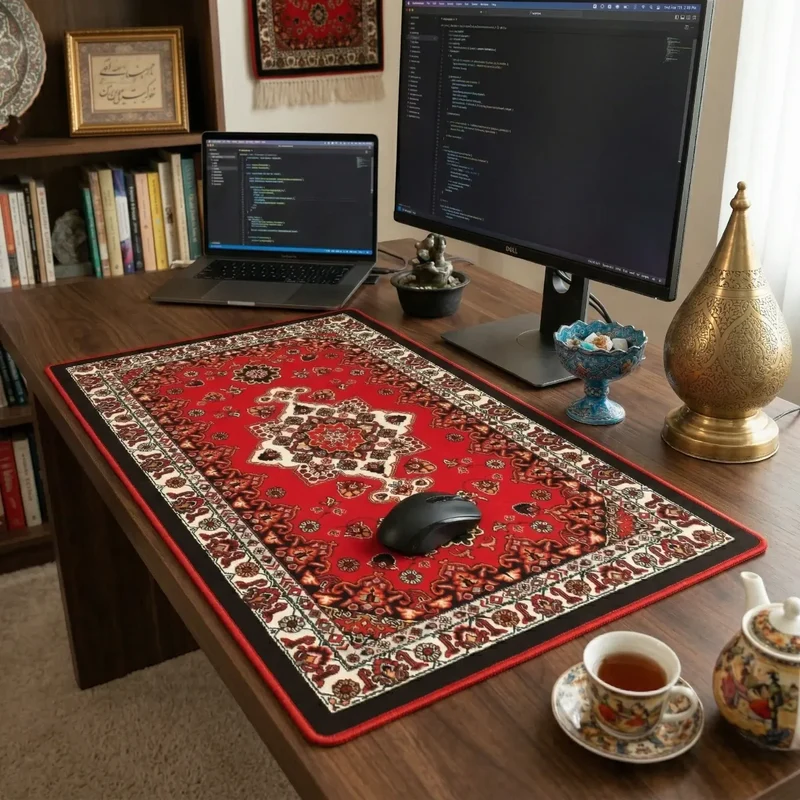 Tapis de souris Atlas Heritage | Tissu Micro-tissé - XXL - Précision & Glisse Persane