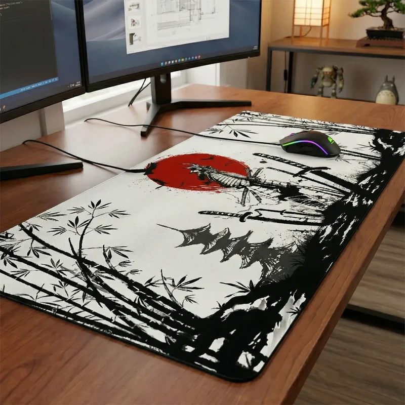 Tapis de souris XXL Bushido | Édition Samouraï - Précision & Glisse