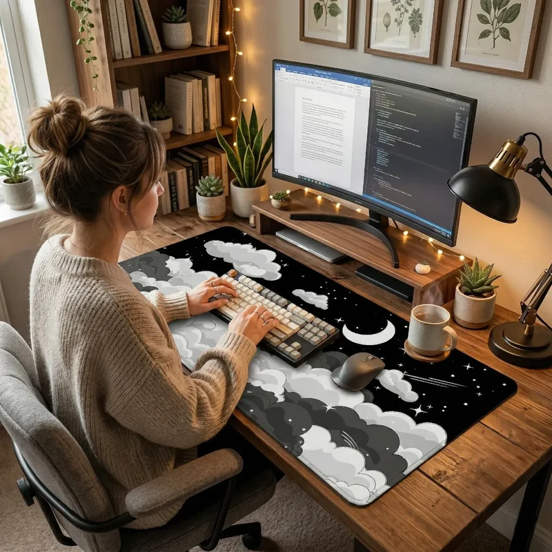 Tapis de souris XXL Skyscape | Textile Haute Densité - Précision & Glisse