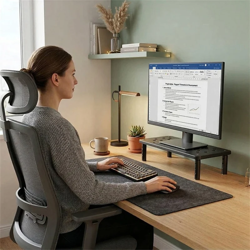 Support d'écran PC SteelElevation X3 : Pieds télescopiques réglables sur 3 niveaux