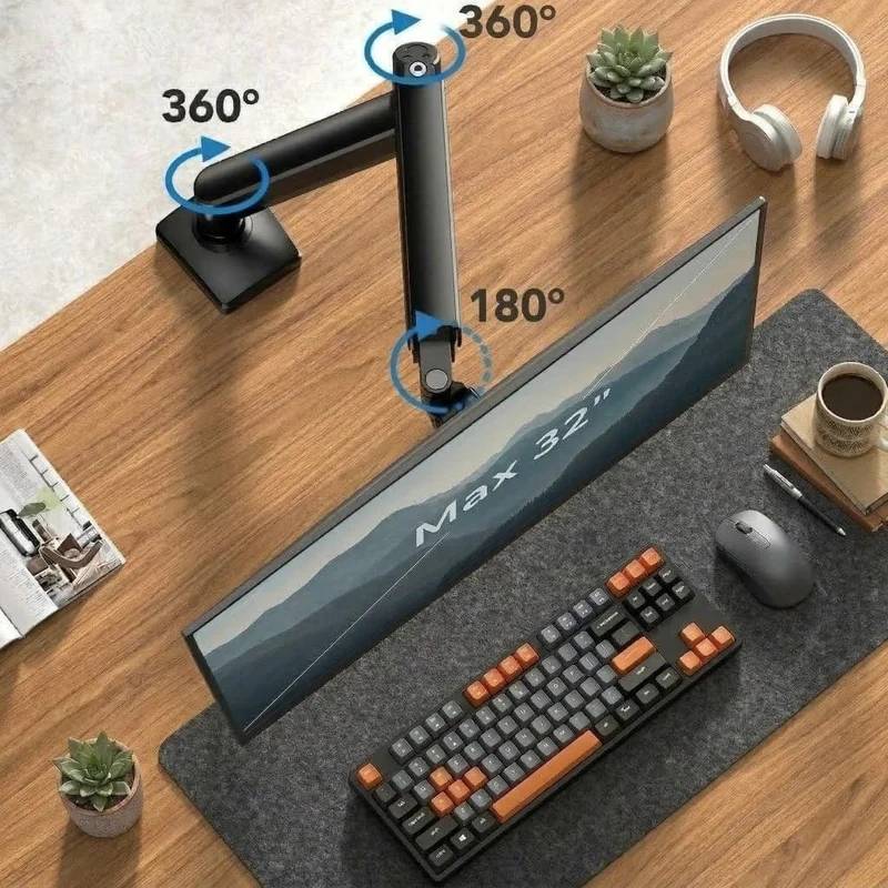 Bras articulé écran BEISHI 14-32" - Support VESA | Ergonomie & Gain de Place