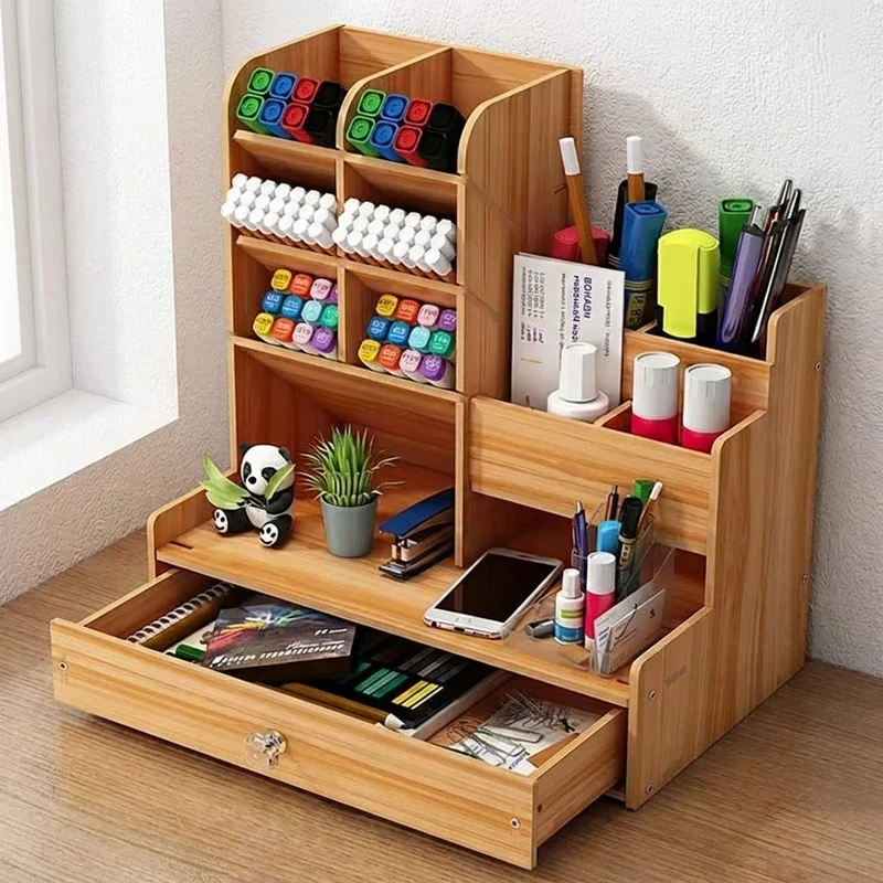 Organisateur de bureau WOODLY : Accès Instantané - Gain d'Espace