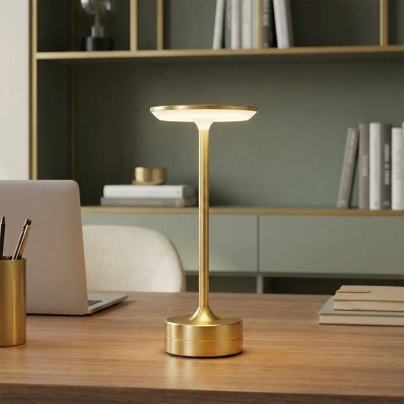 Lampe de Bureau LUXOR : Éclat Précieux & Liberté Absolue