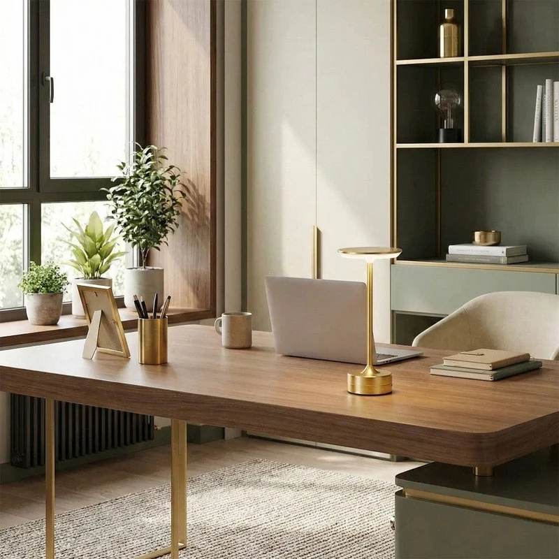 Lampe de Bureau LUXOR : Éclat Précieux & Liberté Absolue