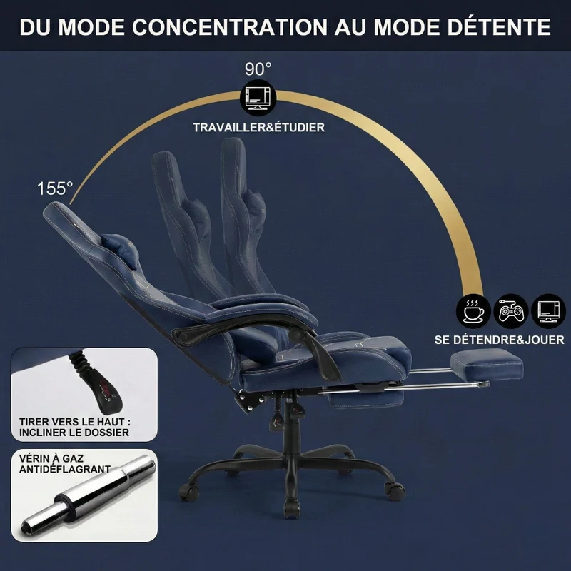 Chaise Ergonomique VERTEX : Lignes Géométriques & Posture Royale