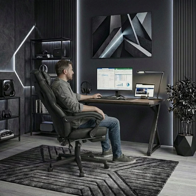 Chaise ergonomique Goliath-150 : Soutien Lombaire Précis et Structure Renforcée 150 kg