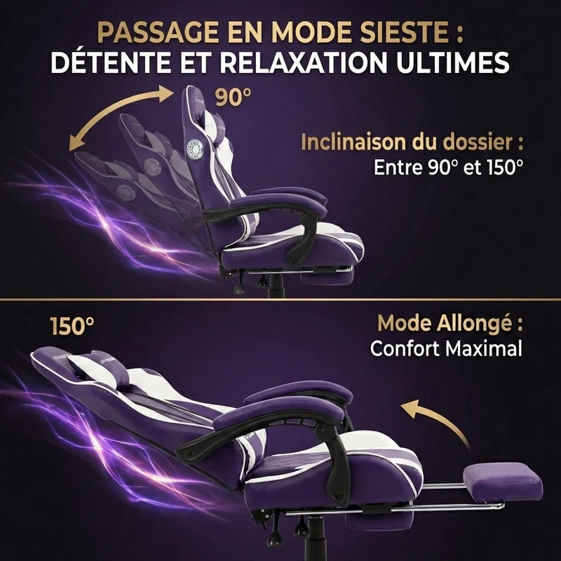 Chaise ergonomique Dragon Ace : Confort & Immersion Totale