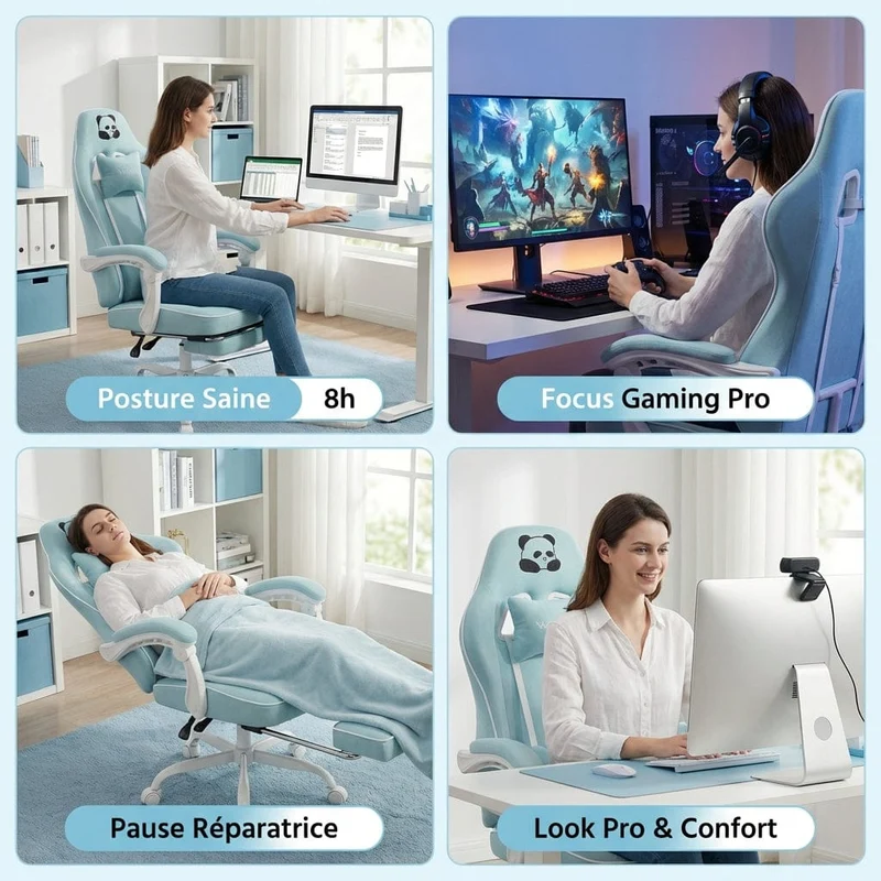 Chaise Ergonomique PandaComfort X1 - Confort Premium & Design Pro