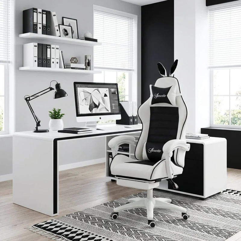 Chaise ergonomique BunnyComfort - Confort, Bien être et Style Lapin