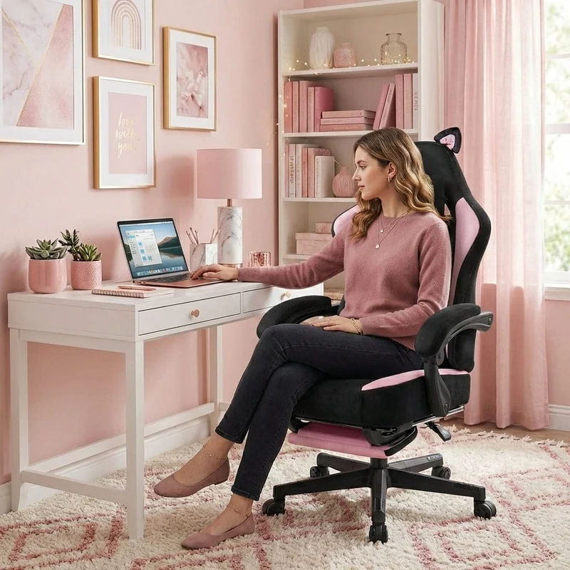 Chaise ergonomique Neko-Pro : Confort & Design Chat Adorable