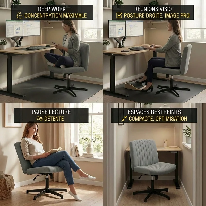Chaise de bureau Flexi-Zen : Le confort XL sans frontières