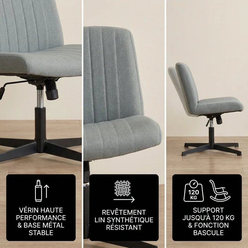 Chaise de bureau Flexi-Zen : Le confort XL sans frontières