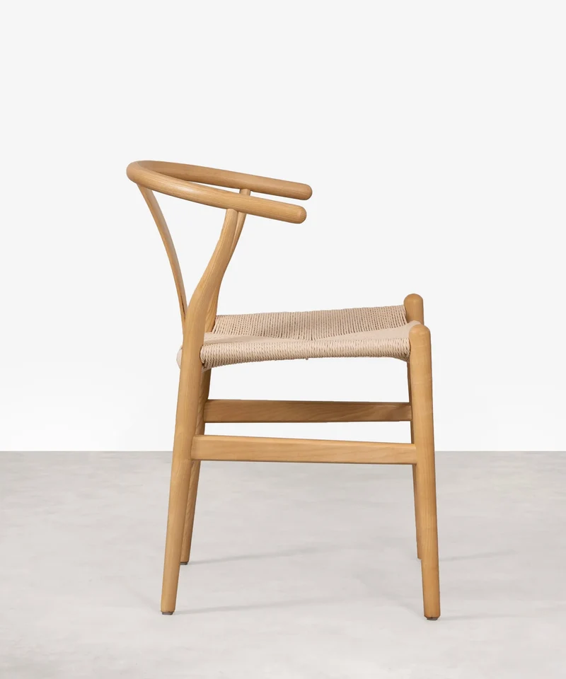 Silla de Comedor en Madera y Cuerda Trenzada Nordeco
