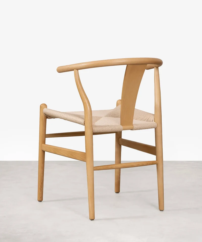 Silla de Comedor en Madera y Cuerda Trenzada Nordeco