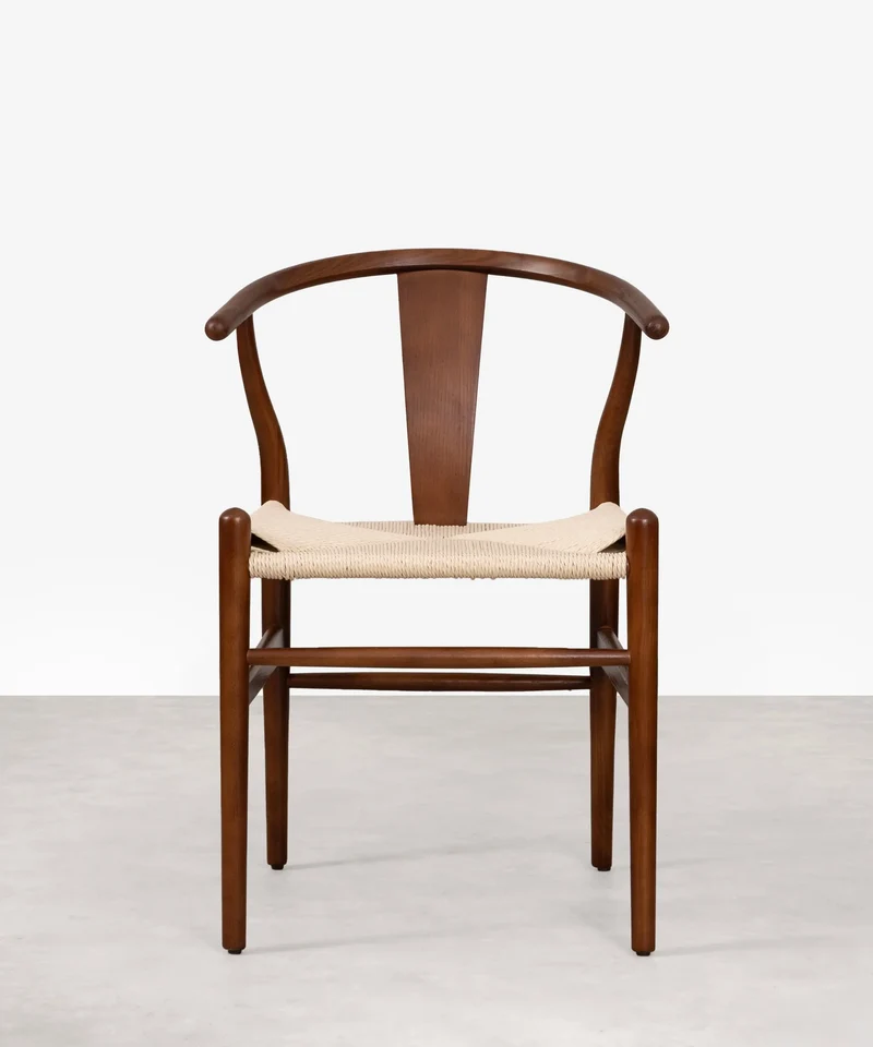 Silla de Comedor en Madera y Cuerda Trenzada Nordeco