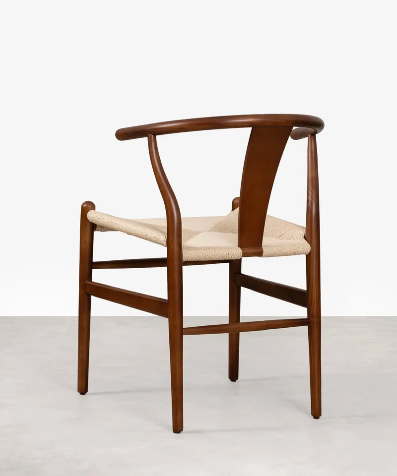 Silla de Comedor en Madera y Cuerda Trenzada Nordeco