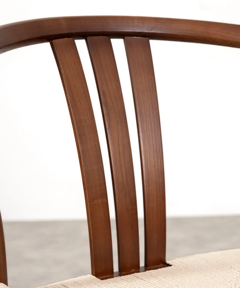 Silla de Comedor en Madera y Cuerda Trenzada Leena