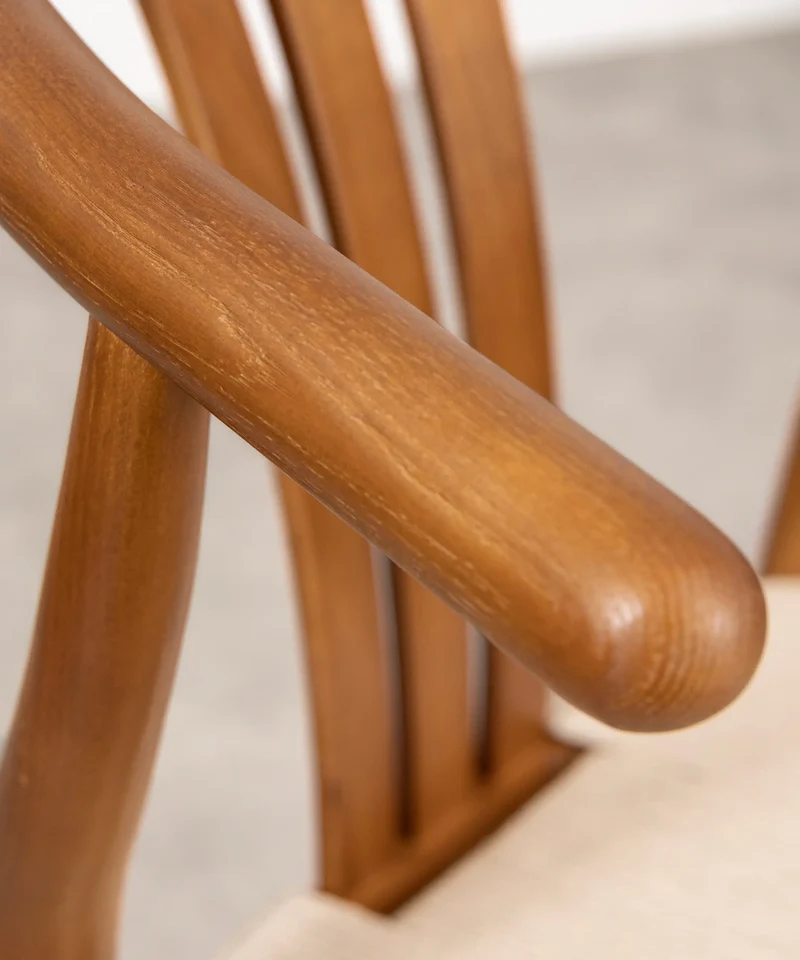 Silla de Comedor en Madera y Cuerda Trenzada Leena