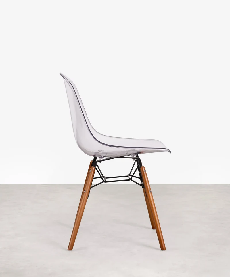 Silla de Policarbonato y Madera Elon