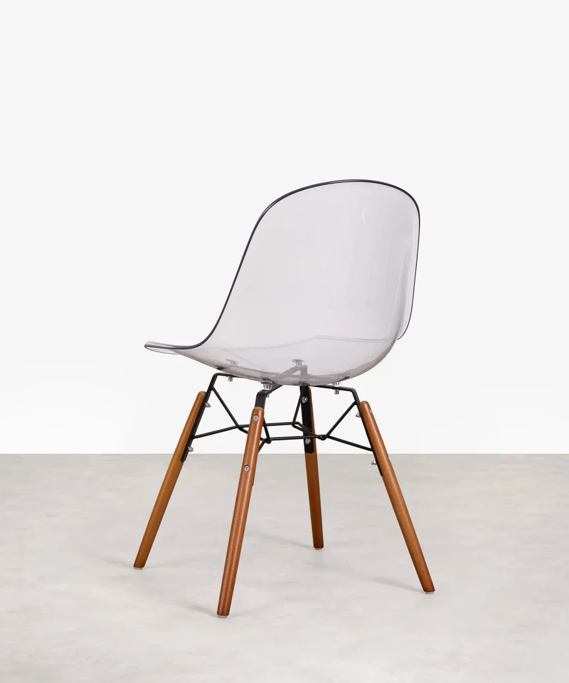 Silla de Policarbonato y Madera Elon