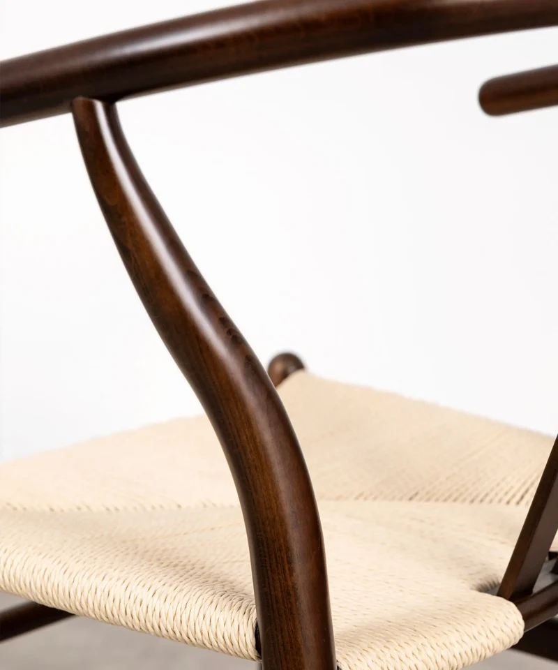 Silla de Comedor en Madera y Cuerda Trenzada Retro Edition