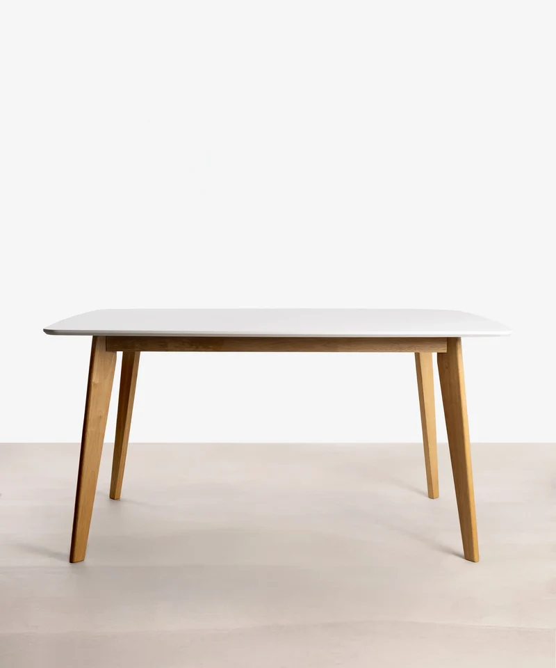Mesa de Comedor Rectangular en Madera Lena (150 x 90 cm)