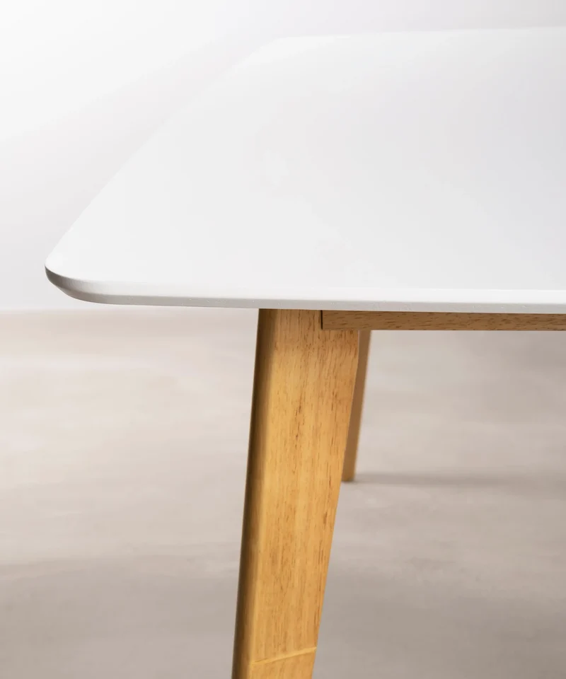 Mesa de Comedor Rectangular en Madera Lena (150 x 90 cm)