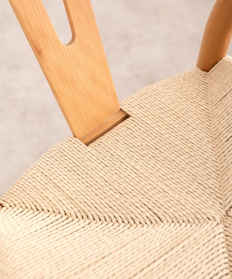 Silla de Madera y Cuerda Trenzada Uish