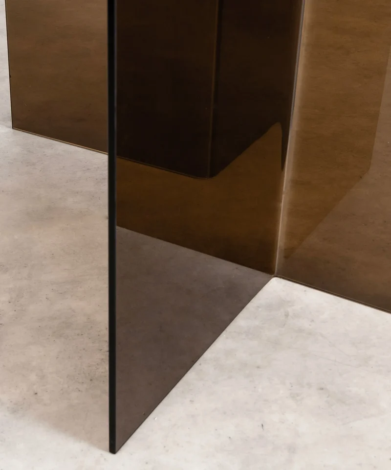 Mesa de Comedor Redonda de Cristal Templado Ona 137 cm