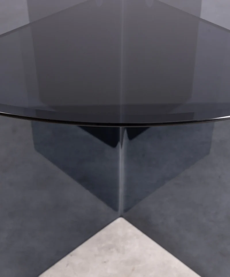 Mesa de Comedor Redonda de Cristal Templado Ona 137 cm