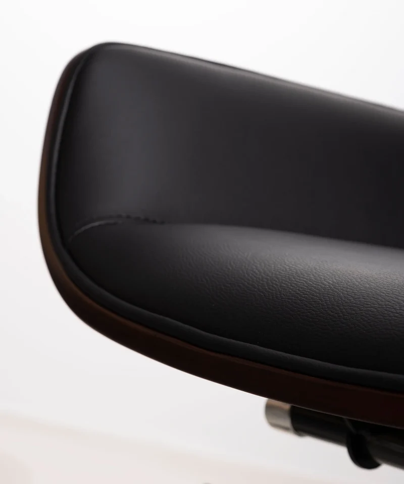 Silla de Escritorio de Polipiel y Madera Lyssa High